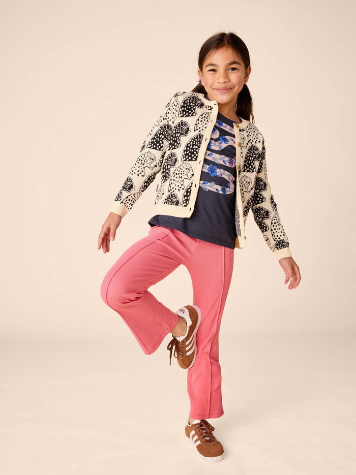 Ribbed Flare Pants