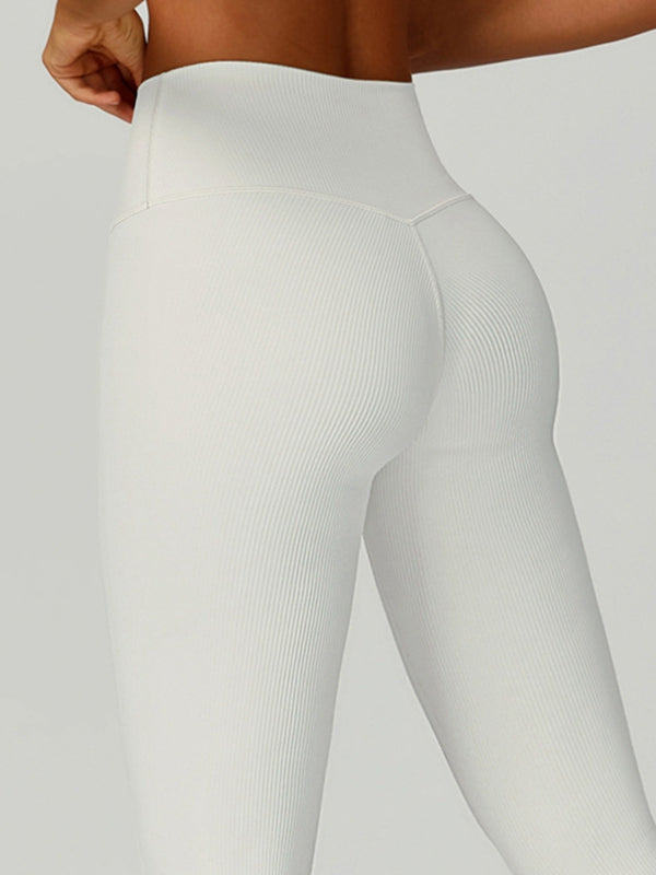 Ribbed High-rise Leggings