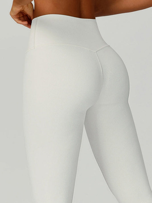 Ribbed High-rise Leggings