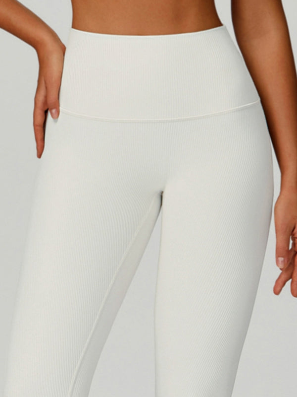 Ribbed High-rise Leggings