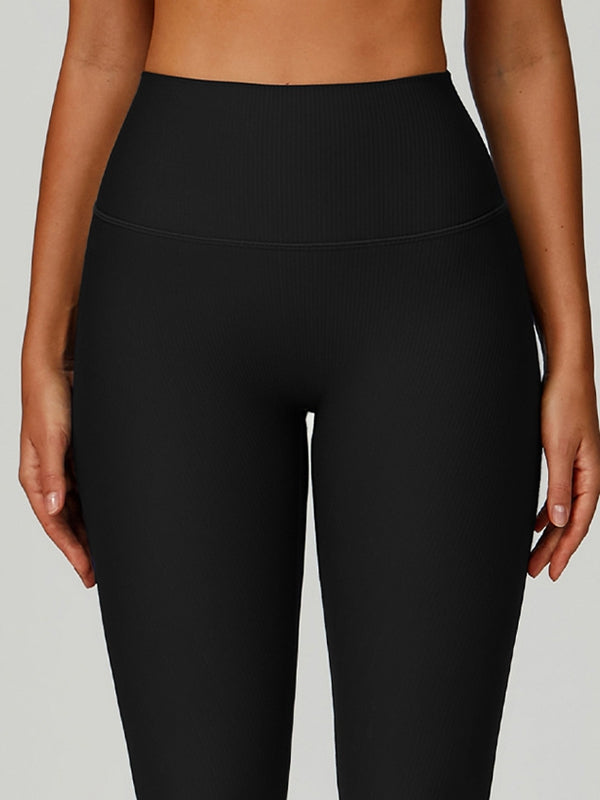 Ribbed High-rise Leggings