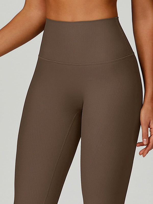 Ribbed High-rise Leggings