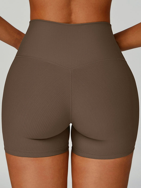 Ribbed High-rise Shorts