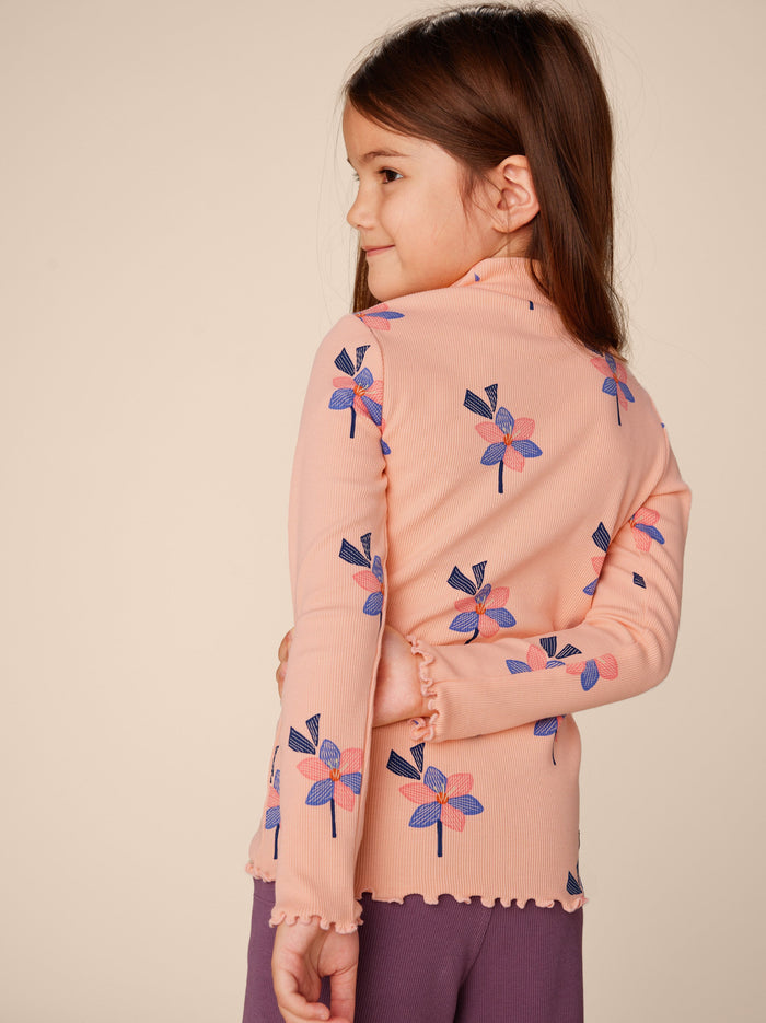 Ribbed Long Sleeve Mockneck