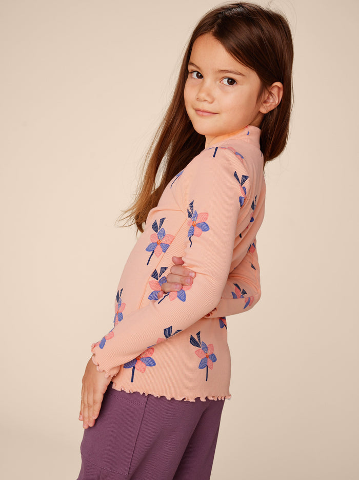 Ribbed Long Sleeve Mockneck