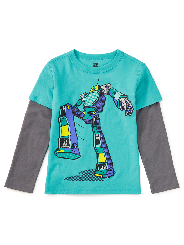 Robot Layered Sleeve Tee