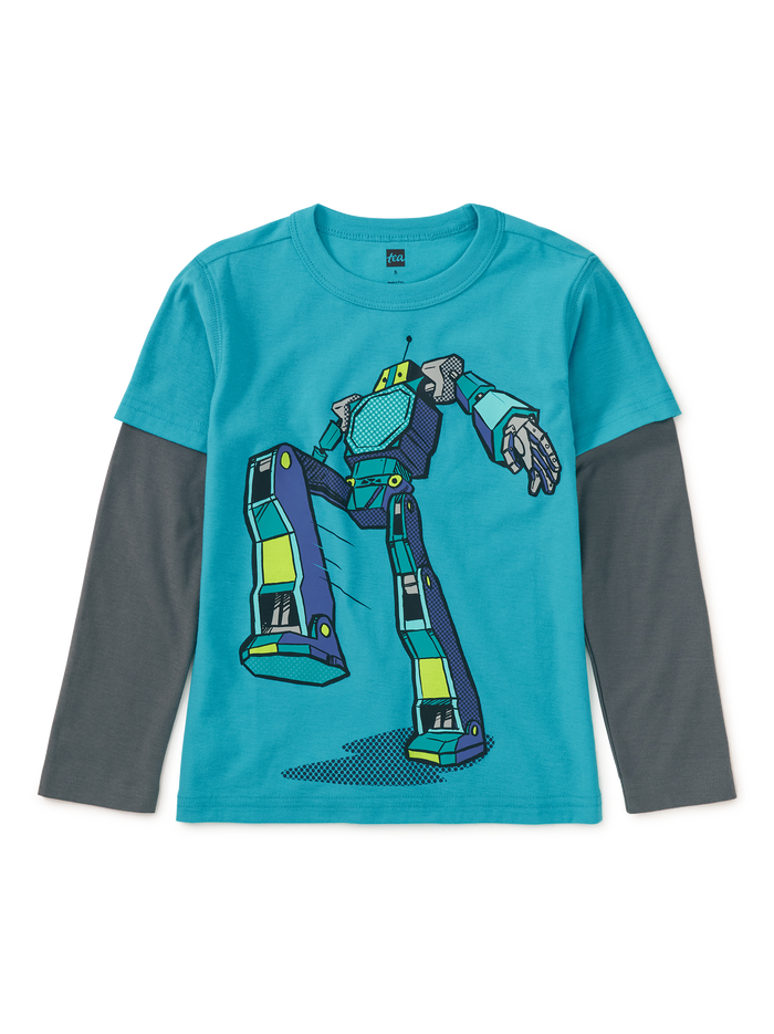 Robot Layered Sleeve Tee
