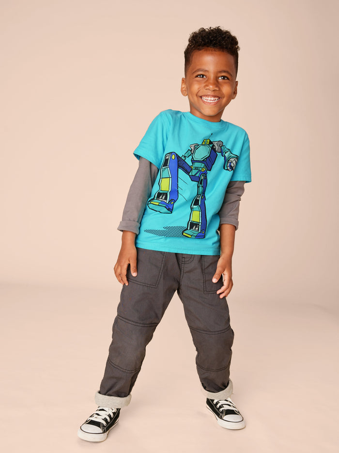 Robot Layered Sleeve Tee