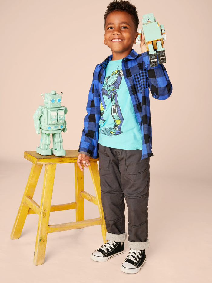 Robot Layered Sleeve Tee