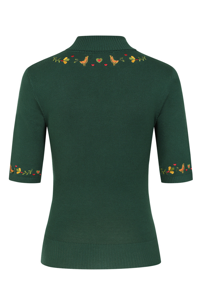 Rollkragen- Pulli Scandi Polo Neck, Grün