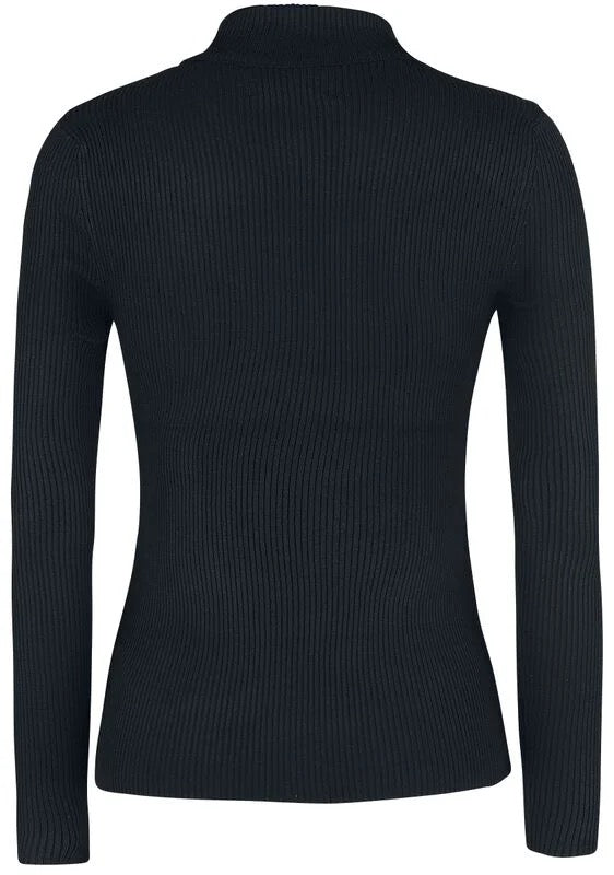 Rollkragenpullover Spiros, Schwarz