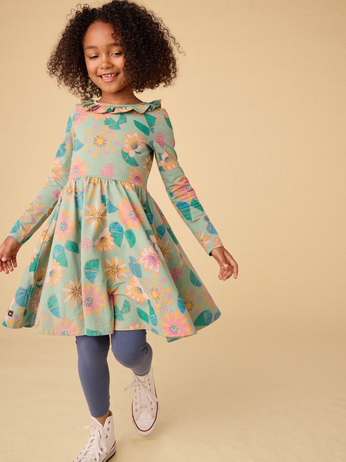 Ruffle Collar Ballet Dress