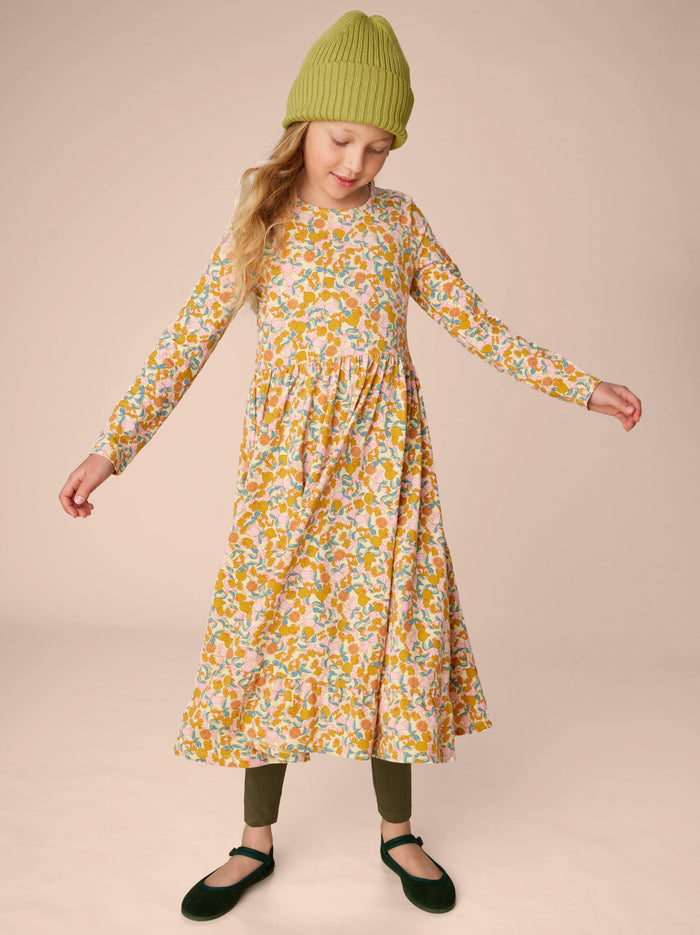 Ruffle Hem Maxi Dress