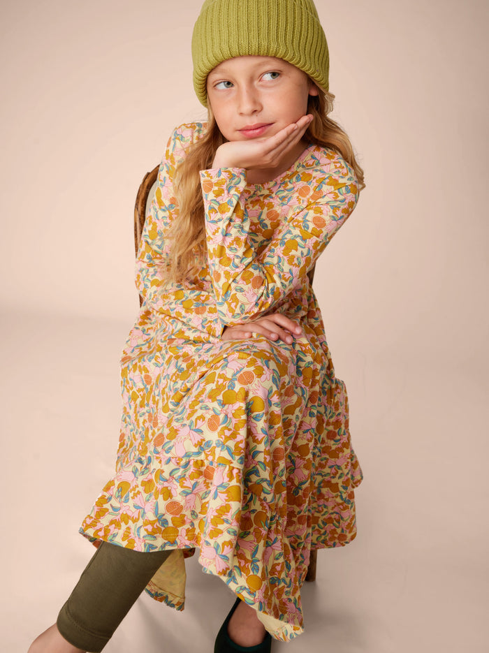 Ruffle Hem Maxi Dress