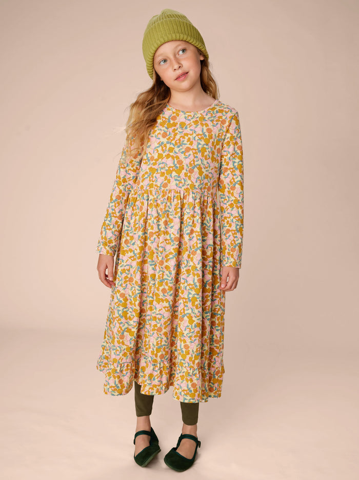 Ruffle Hem Maxi Dress