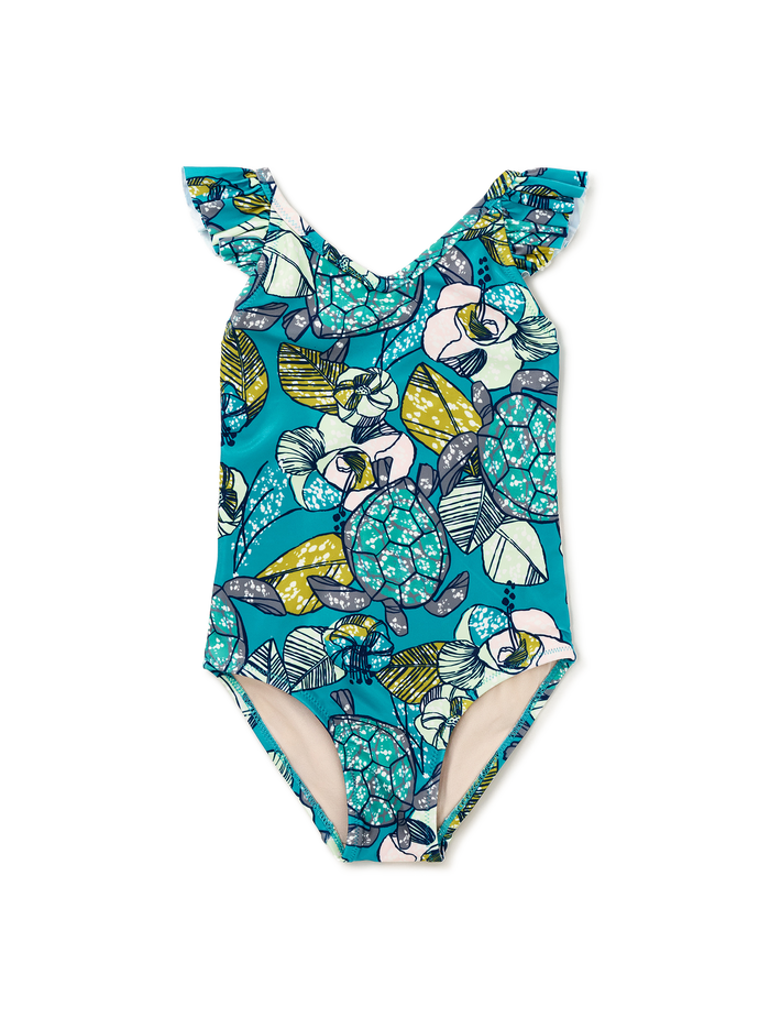 Ruffle One-Piece Swimsuit