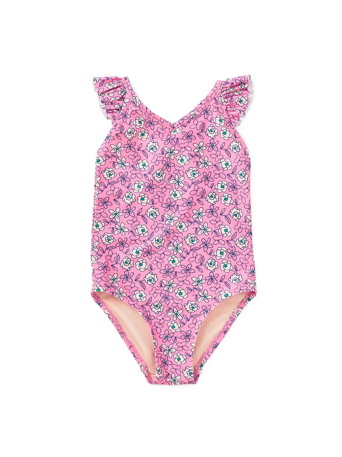 Ruffle One-Piece Swimsuit