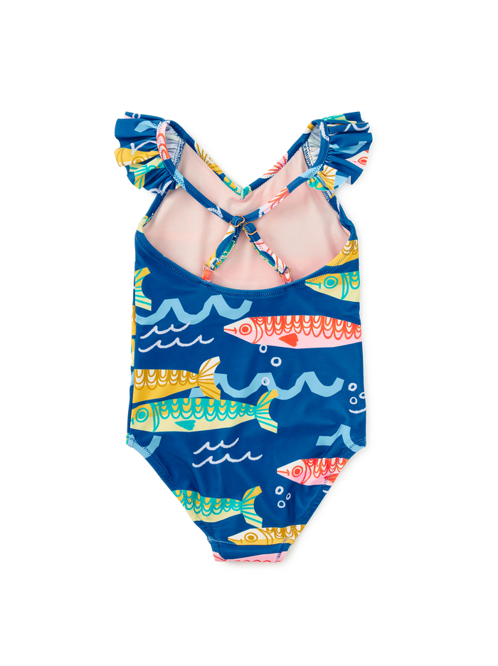 Ruffle One-Piece Swimsuit