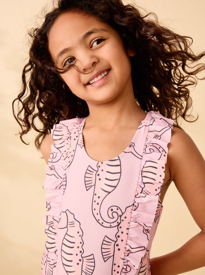 Ruffle One-Piece Swimsuit