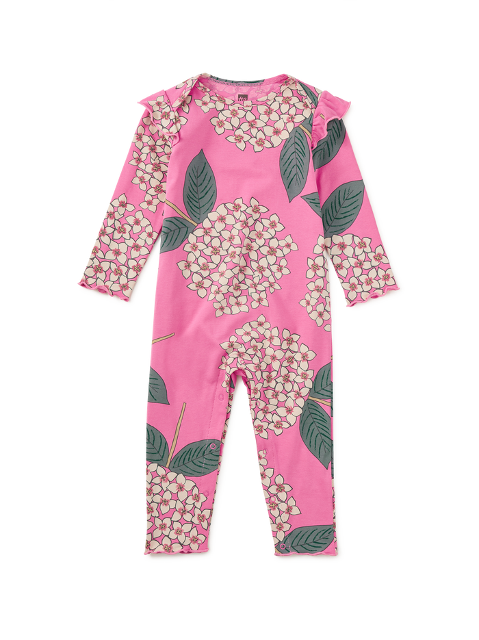 Ruffle Shoulder Baby Romper