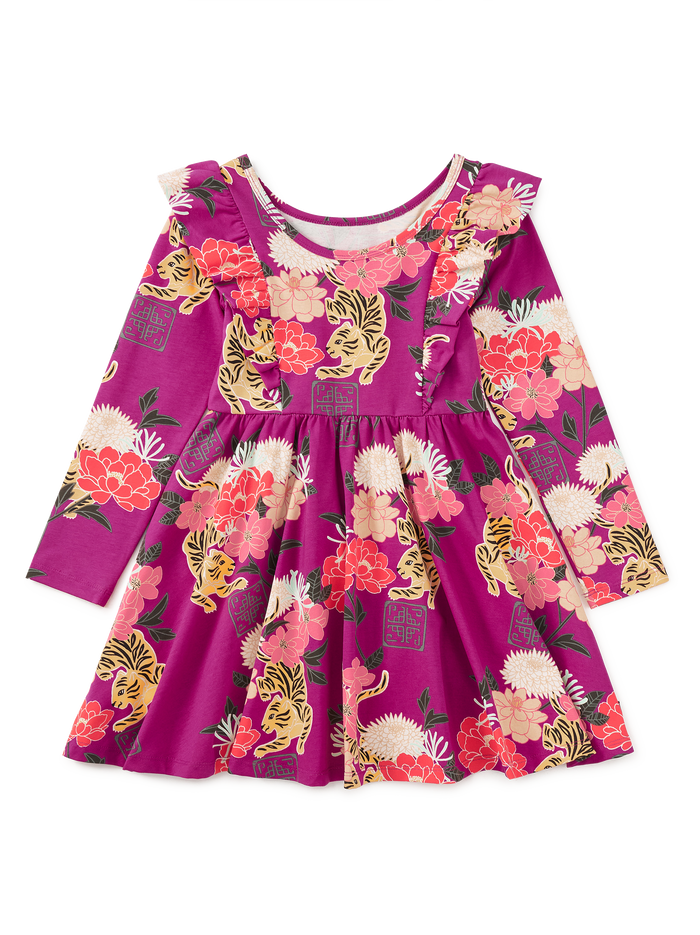 Ruffle Shoulder Ballet Dress
