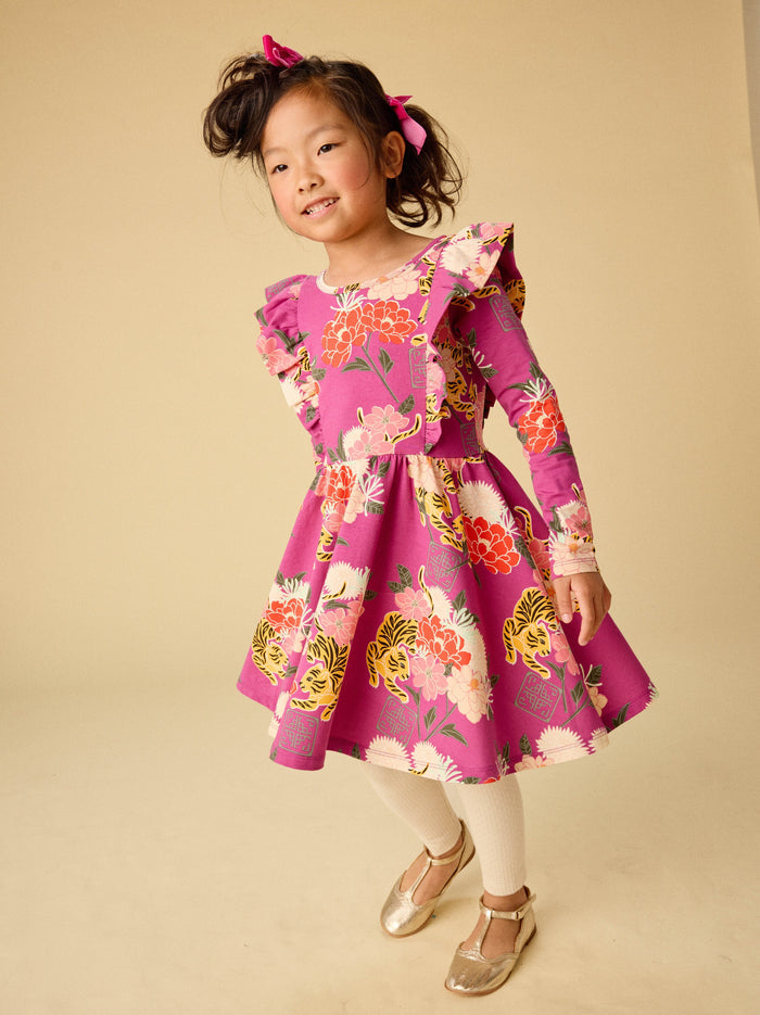Ruffle Shoulder Ballet Dress