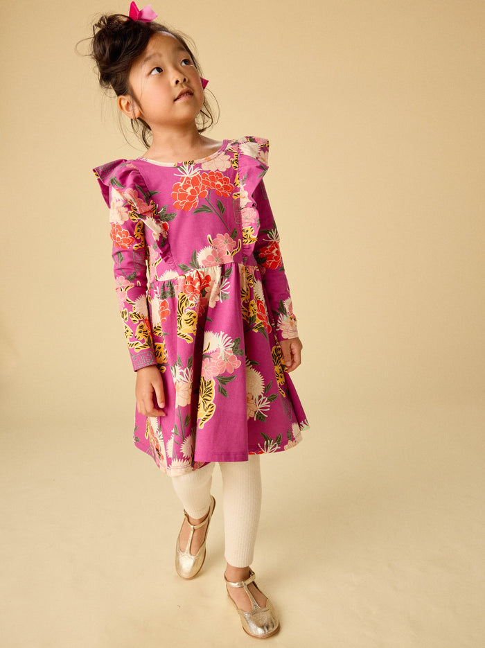Ruffle Shoulder Ballet Dress