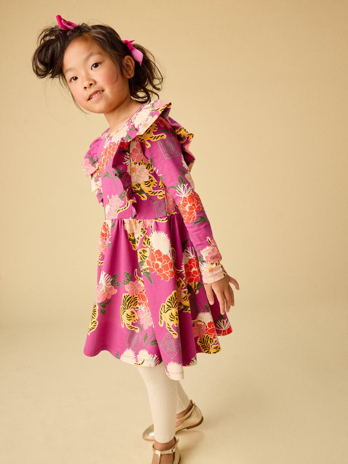 Ruffle Shoulder Ballet Dress