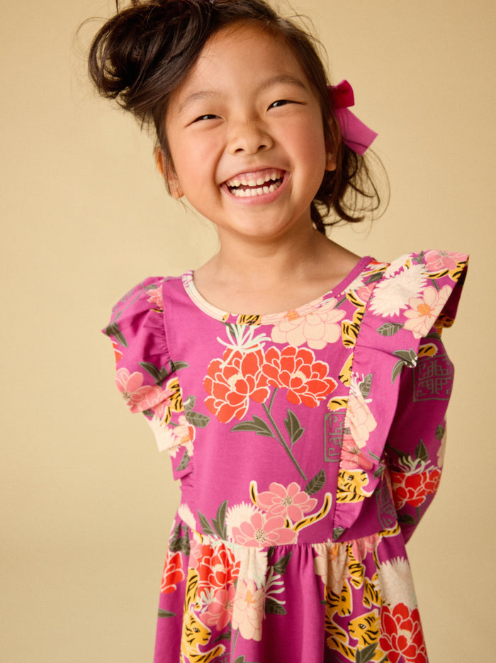 Ruffle Shoulder Ballet Dress
