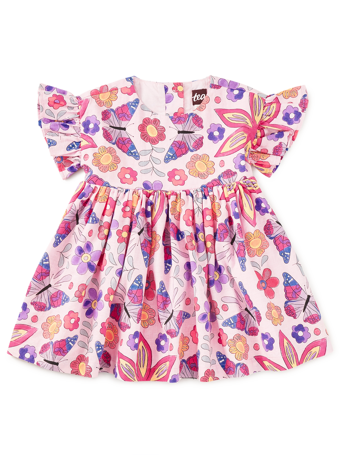 Ruffle Sleeve Baby Dress Set