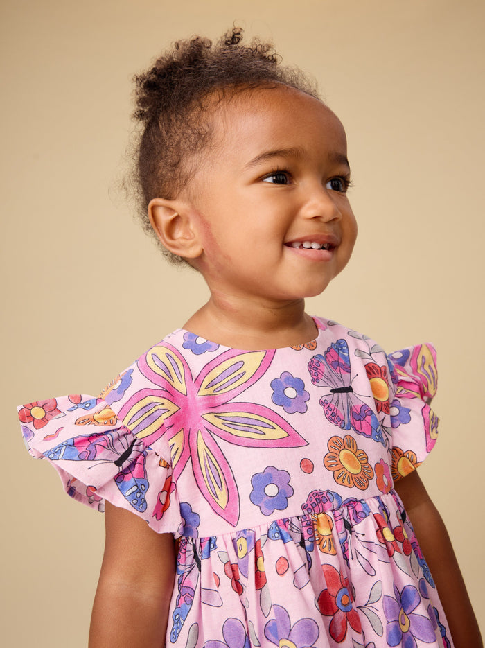 Ruffle Sleeve Baby Dress Set