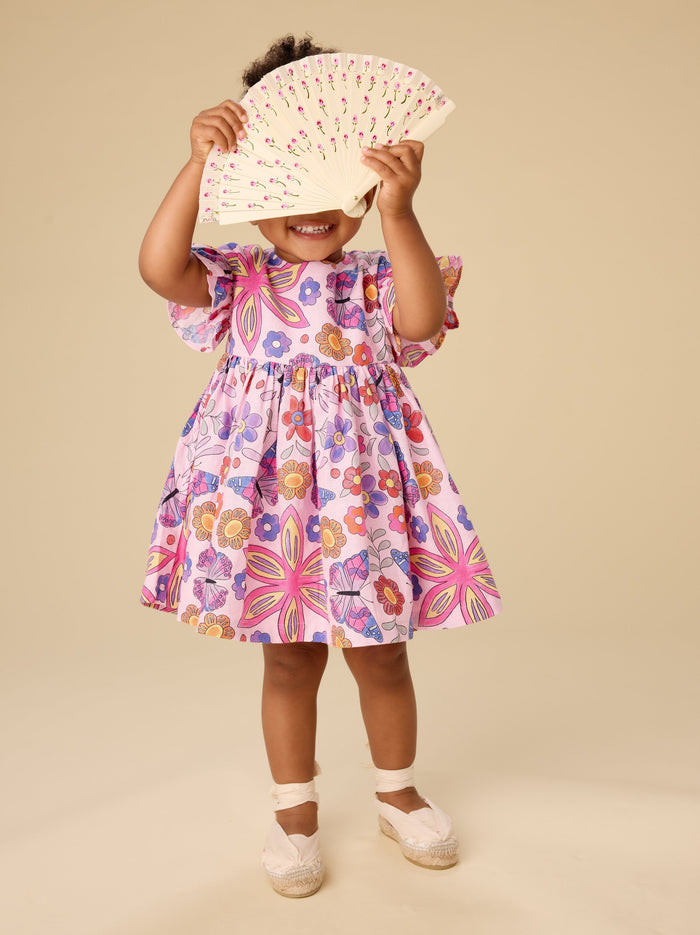 Ruffle Sleeve Baby Dress Set