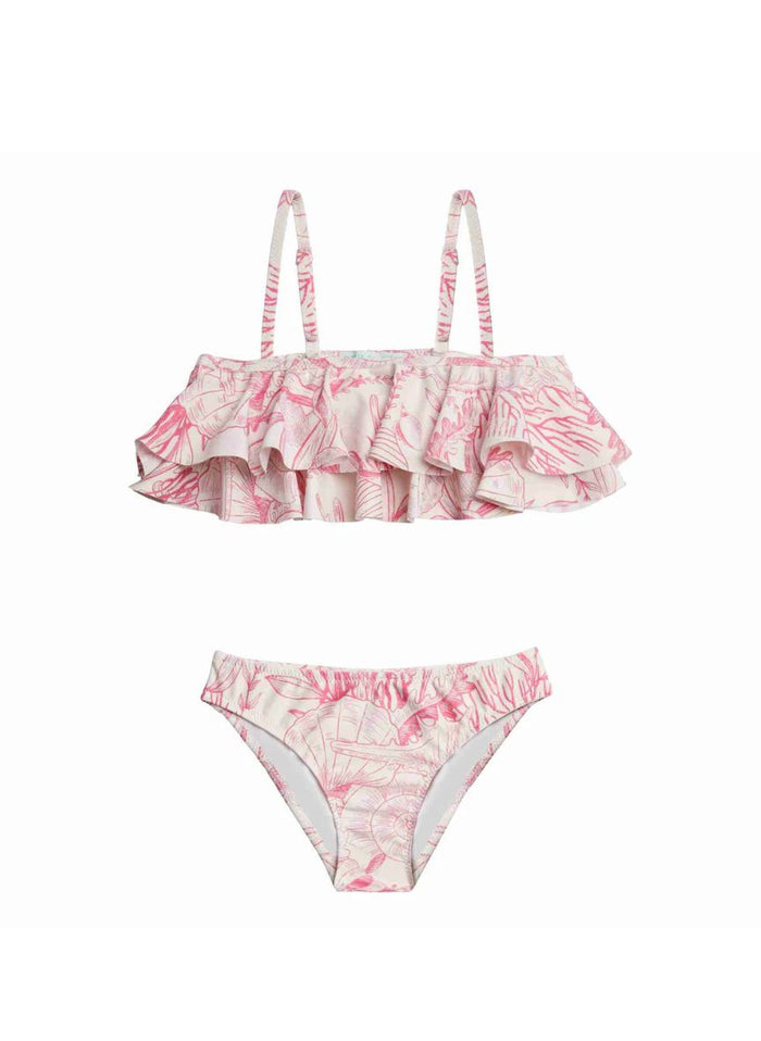 Bikini Marie Raxevsky Ruffles Bikini Thalassa Pink Apoella