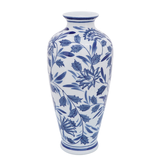 Sagebrook Home Blue Ceramic Decorative Vase (13 inch)