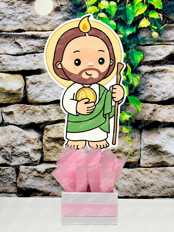 San Judas Tadeo Bautizo | Saint Jude Centerpiece Decoration | Saint Jude Theme | San Judas Tadeo Birthday | Saint Jude Party Decoration INDIVIDUAL