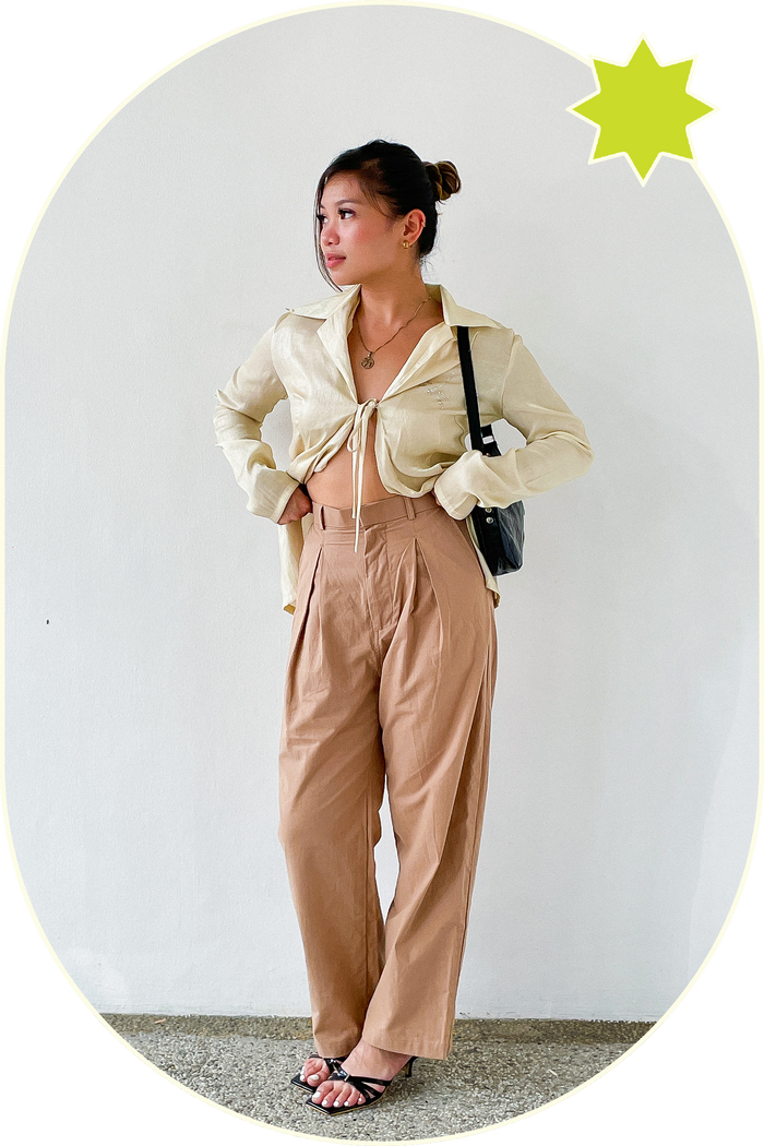 Schedule My Meeting Pants Tan