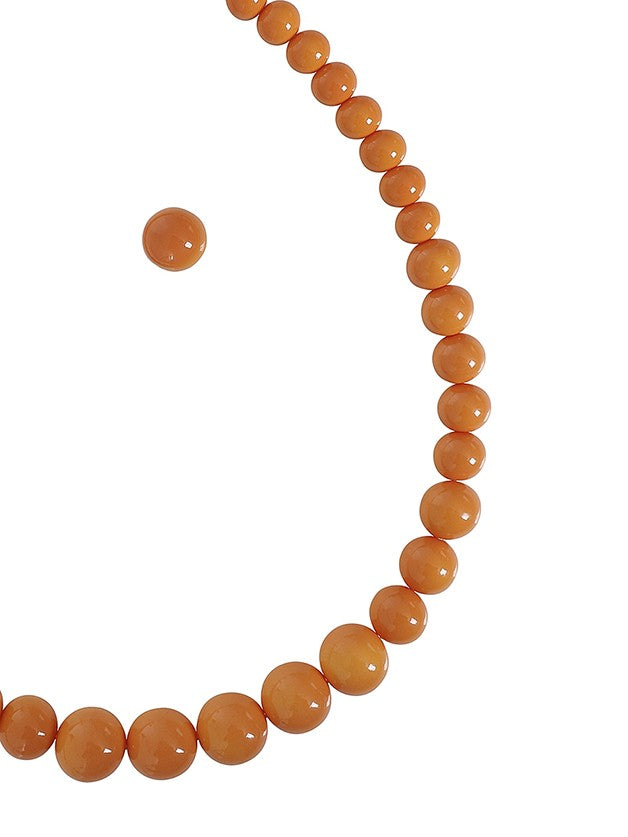 Schmuckset Kette und Ohrstecker Natalie, Orange