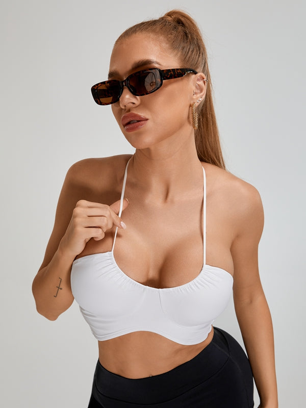 White / S / Bras