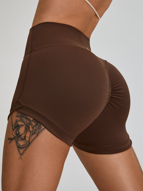 Scrunch Bum High-rise Spandex Gym Booty Shorts