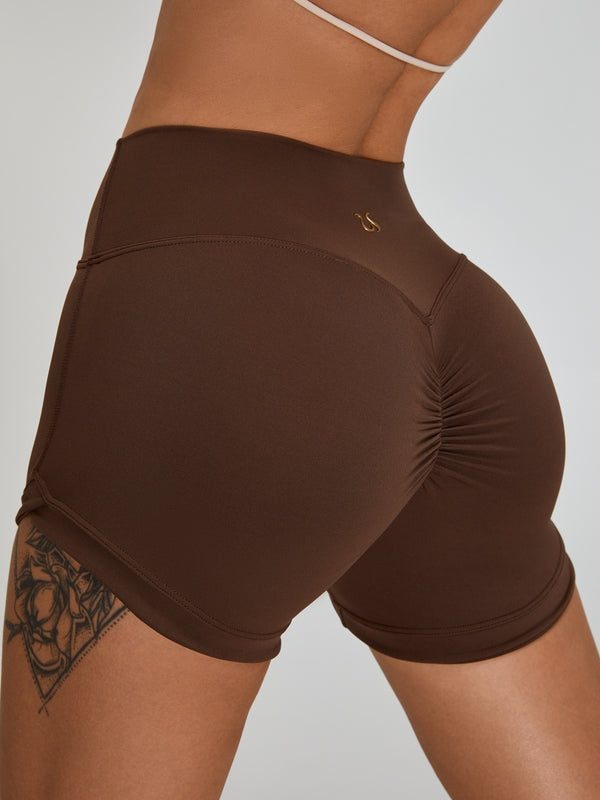 Scrunch Bum High-rise Spandex Gym Booty Shorts