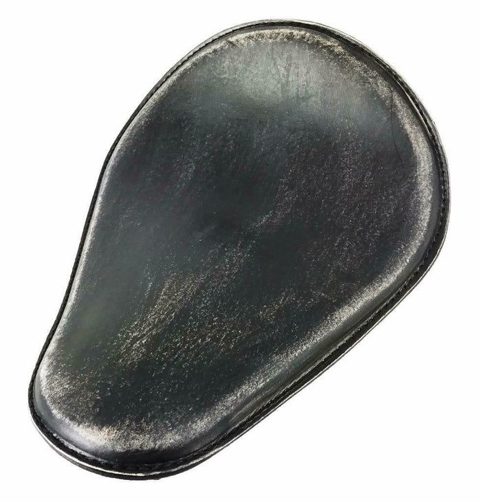 Seat Sportster Harley Chopper Spring Solo 11x14" Black Dist Leather Honda MRC - Mother Road Customs