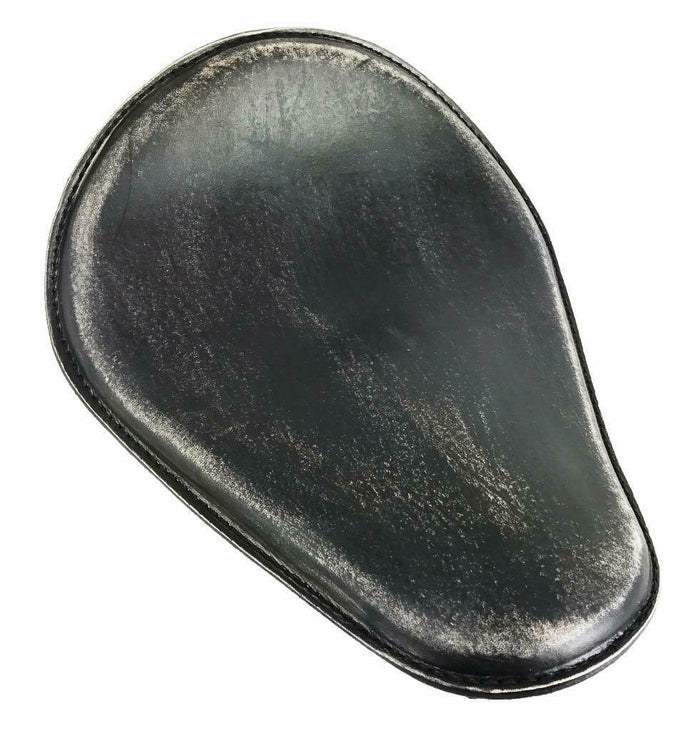 Seat Sportster Harley Chopper Spring Solo 11x14" Black Dist Leather Honda MRC - Mother Road Customs