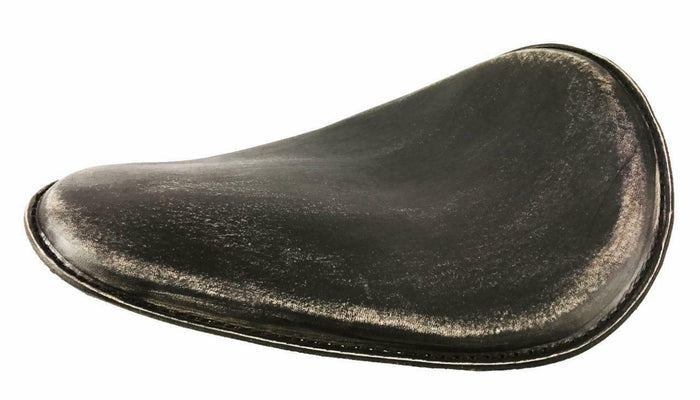 Seat Sportster Harley Chopper Spring Solo 11x14" Black Dist Leather Honda MRC - Mother Road Customs