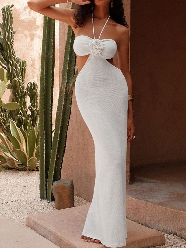 Sexy Backless Without Bikini Set Cover Up Dress