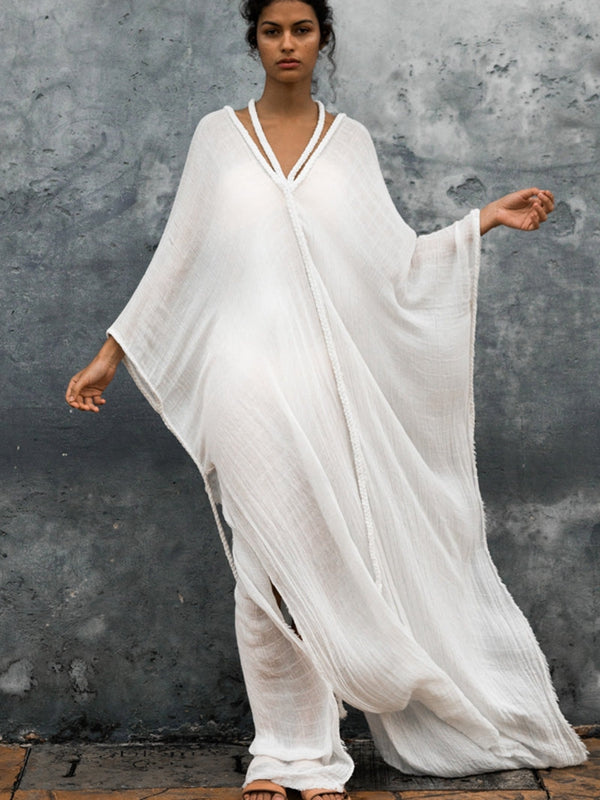 Sexy Backless Without Bikini Set Cover-up Dress