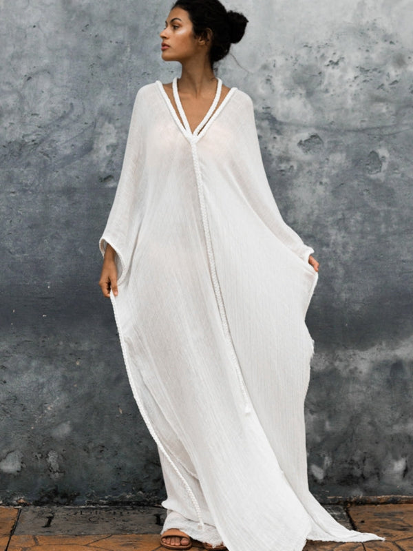 Sexy Backless Without Bikini Set Cover-up Dress