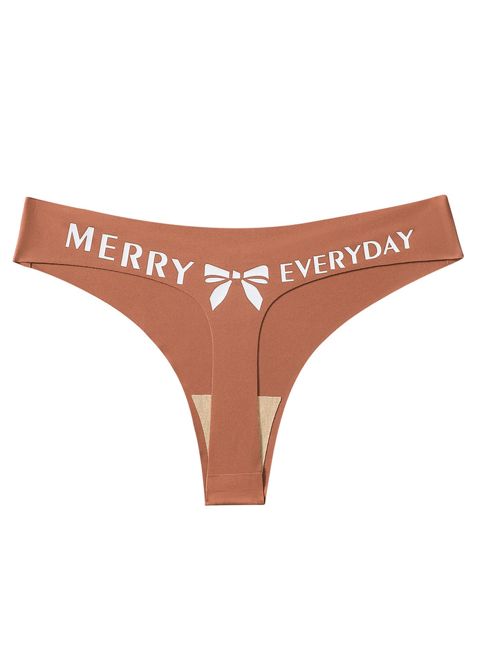 Sexy Bow Print Panties