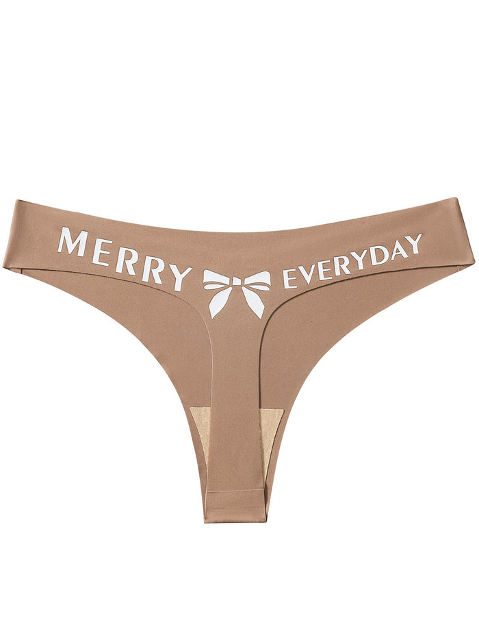 Sexy Bow Print Panties