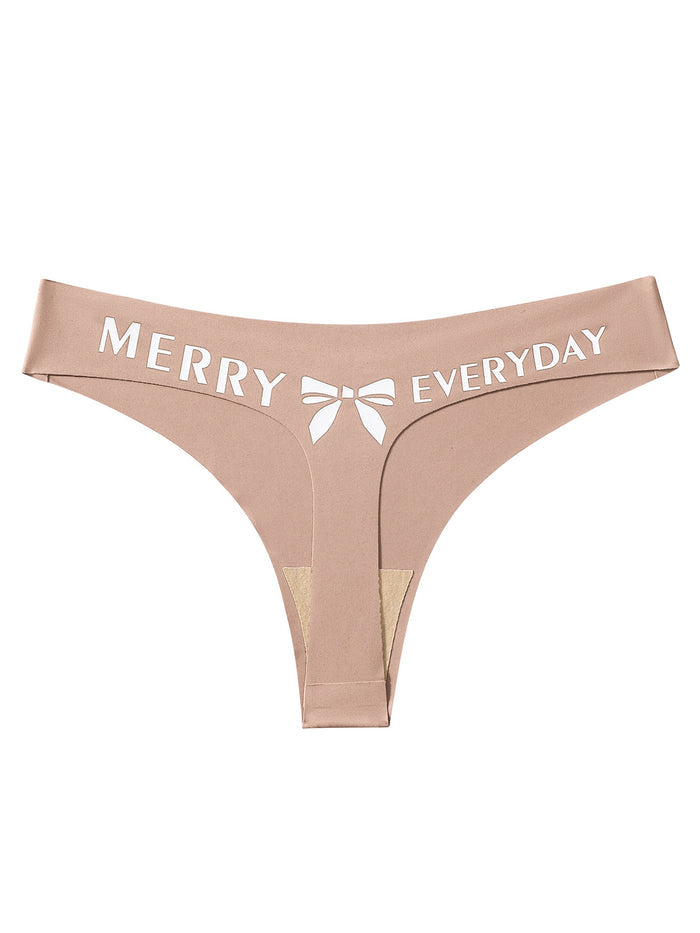 Sexy Bow Print Panties