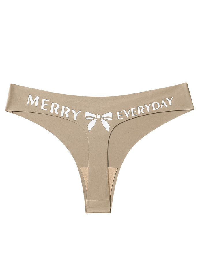 Sexy Bow Print Panties